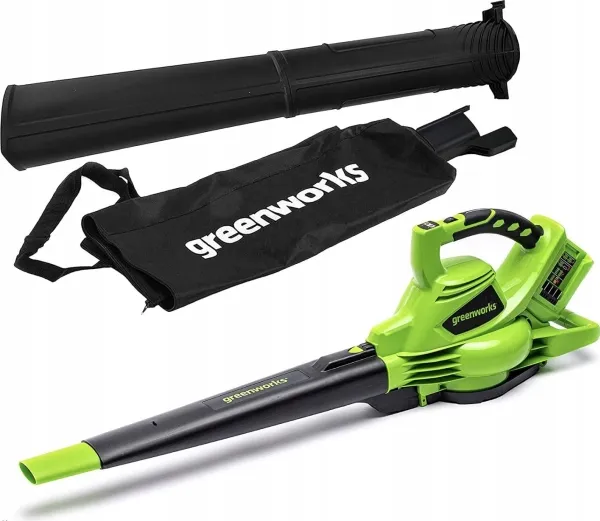 Greenworks 2x24 volt blæser/støvsuger GD24X2BV