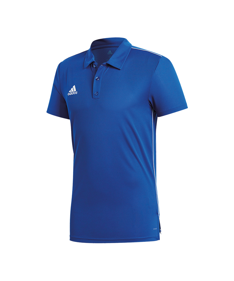 adidas Core 18 ClimaLite Poloshirt Blau Weiss