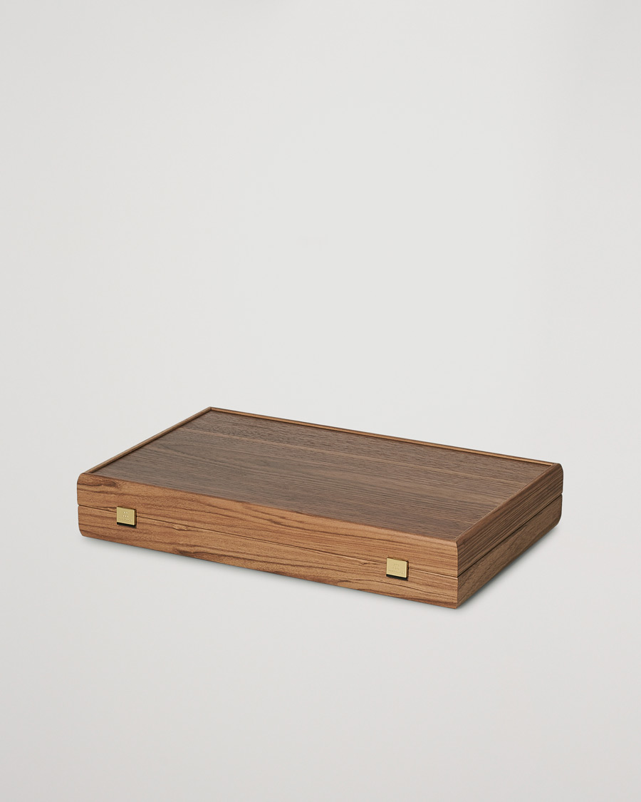 Manopoulos Walnut & Black Oak Large Backgammon