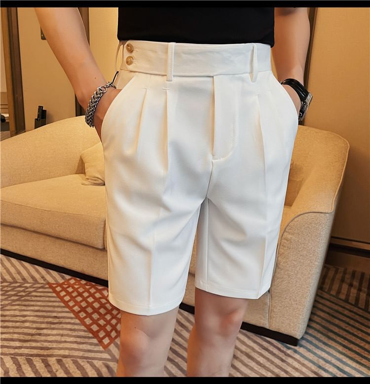 Deepwood - Hoge taille effen korte jurk