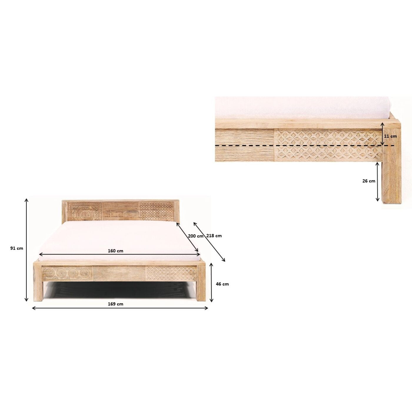 Bed Puro hoog Kare Design
