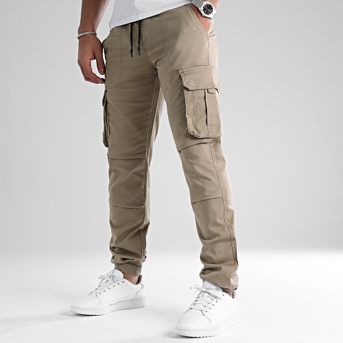 Pantalon Cargo Regular Fit 0107 Beige