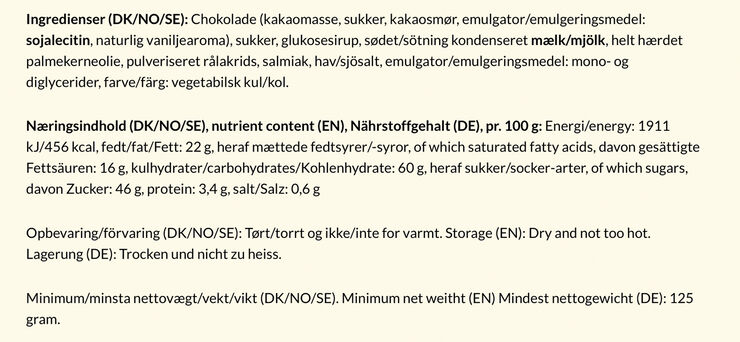 Bagsværd Lakrids Mørk Symfoni æske 125 gr.