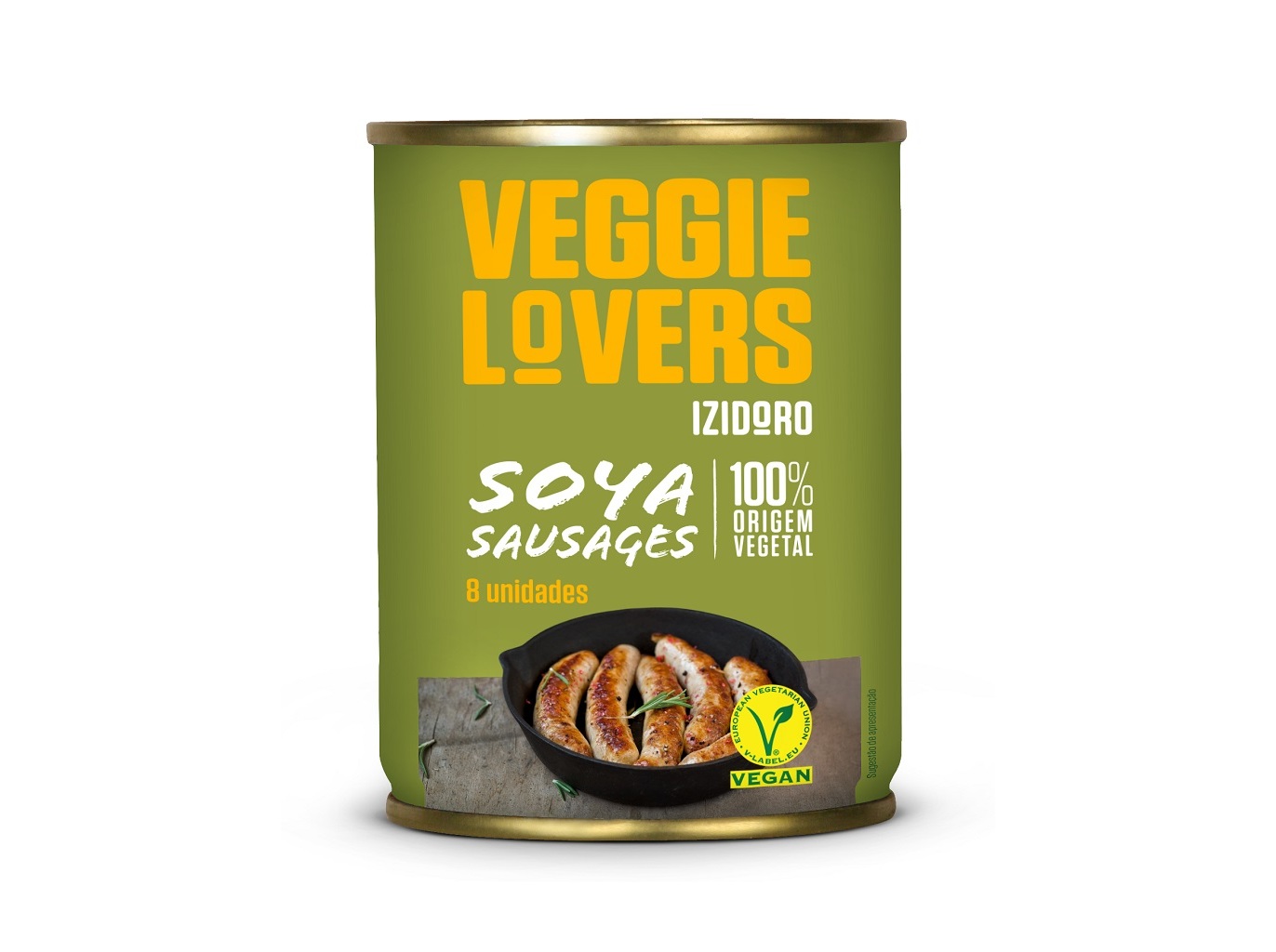 SALSICHAS SOJA IZIDORO LATA 8UN 360(180)G