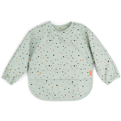 Done by deer mouwslab met voorvak - happy dots - green