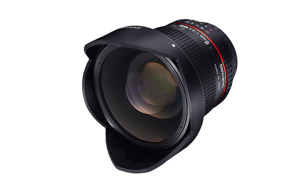 Festbrennweite 8mm F/3.5 CS II – Sony E-Mount<br>Fisheye-Objektiv mit 180°-Ansicht und abnehmbarer Gegenlichtblende