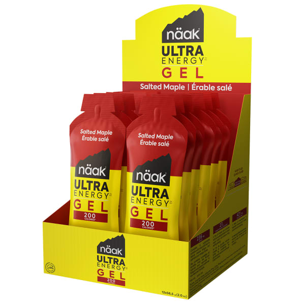 Gels énergétiques NAAK ULTRA ENERGY GEL SALTED MAPLE PACK X12