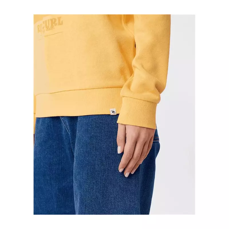 Sweat femme RIPCURL Re-Entry Crew Pastel Orange