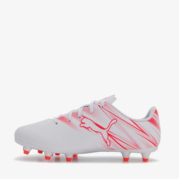 Puma Attacanto FG voetbalschoenen wit/rood