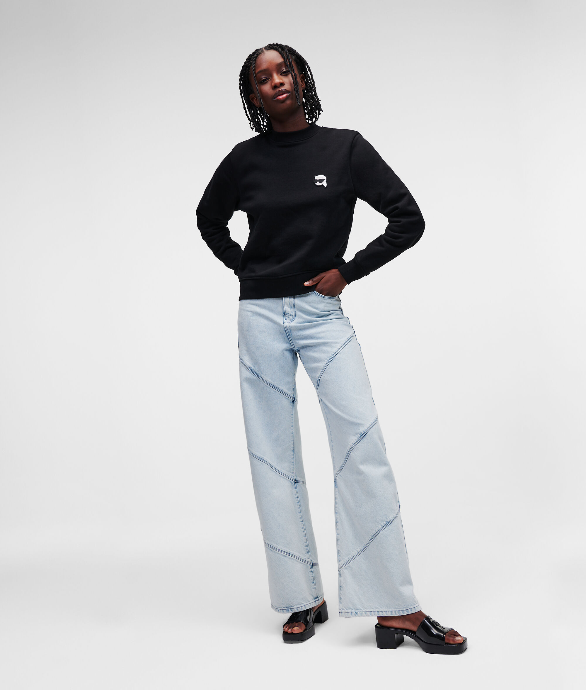SWEAT-SHIRT AVEC EMPIÈCEMENT KARL IKONIK