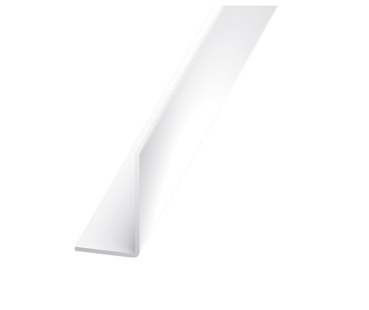 Cornière inégale PVC blanc 10 x 20 mm, 1 m