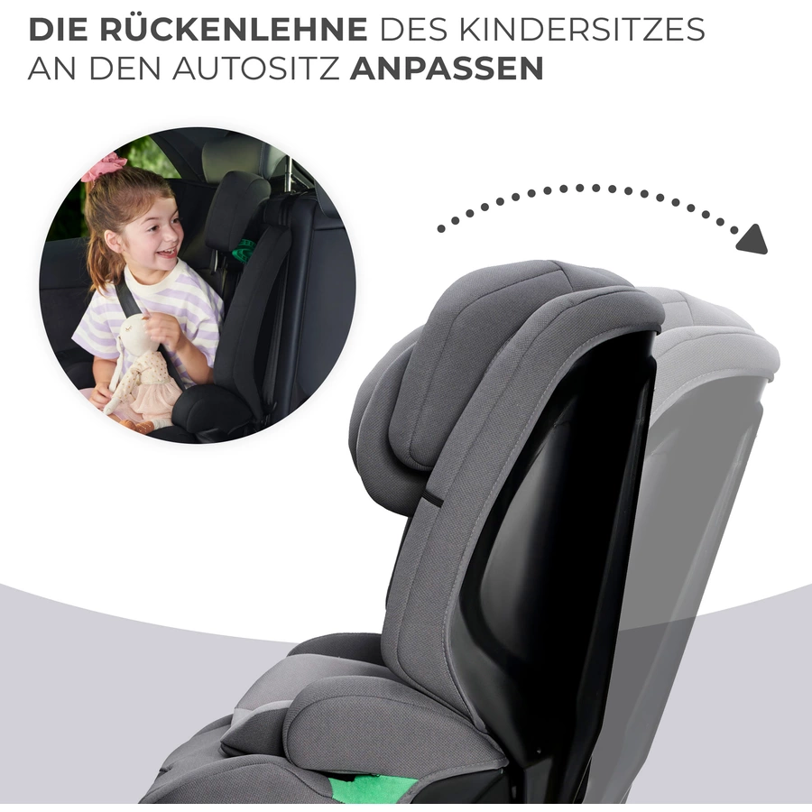 Kinderkraft Autokindersitz Safety Fix 2 i-Size 76 bis 150 cm 8 kg grau