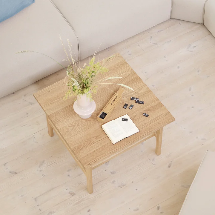 FDB Møbler - D33 Couchtisch, 80 x 80 cm, eiche geölt
