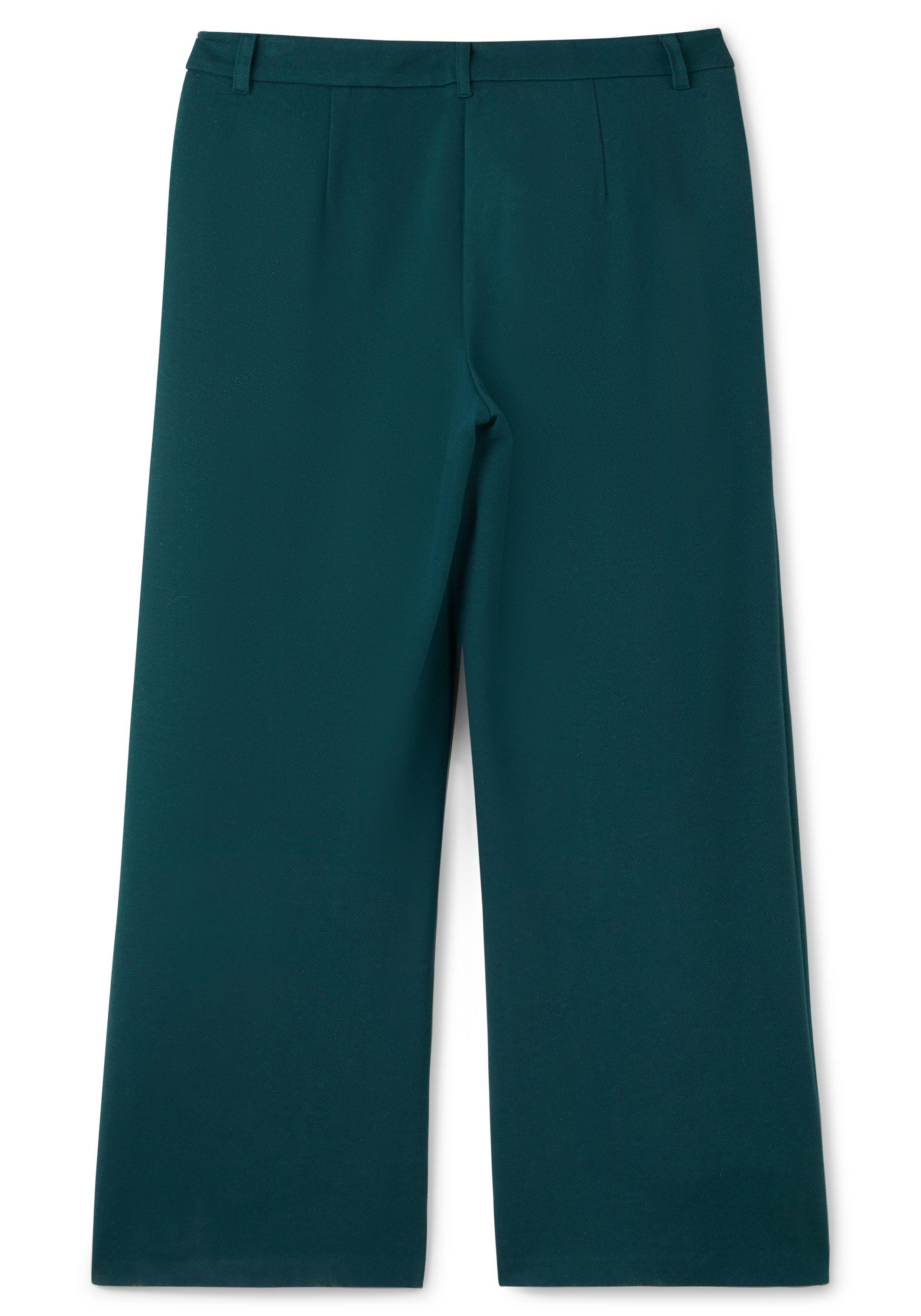 Weite Hose mit Streifenstruktur, extralanges Bein