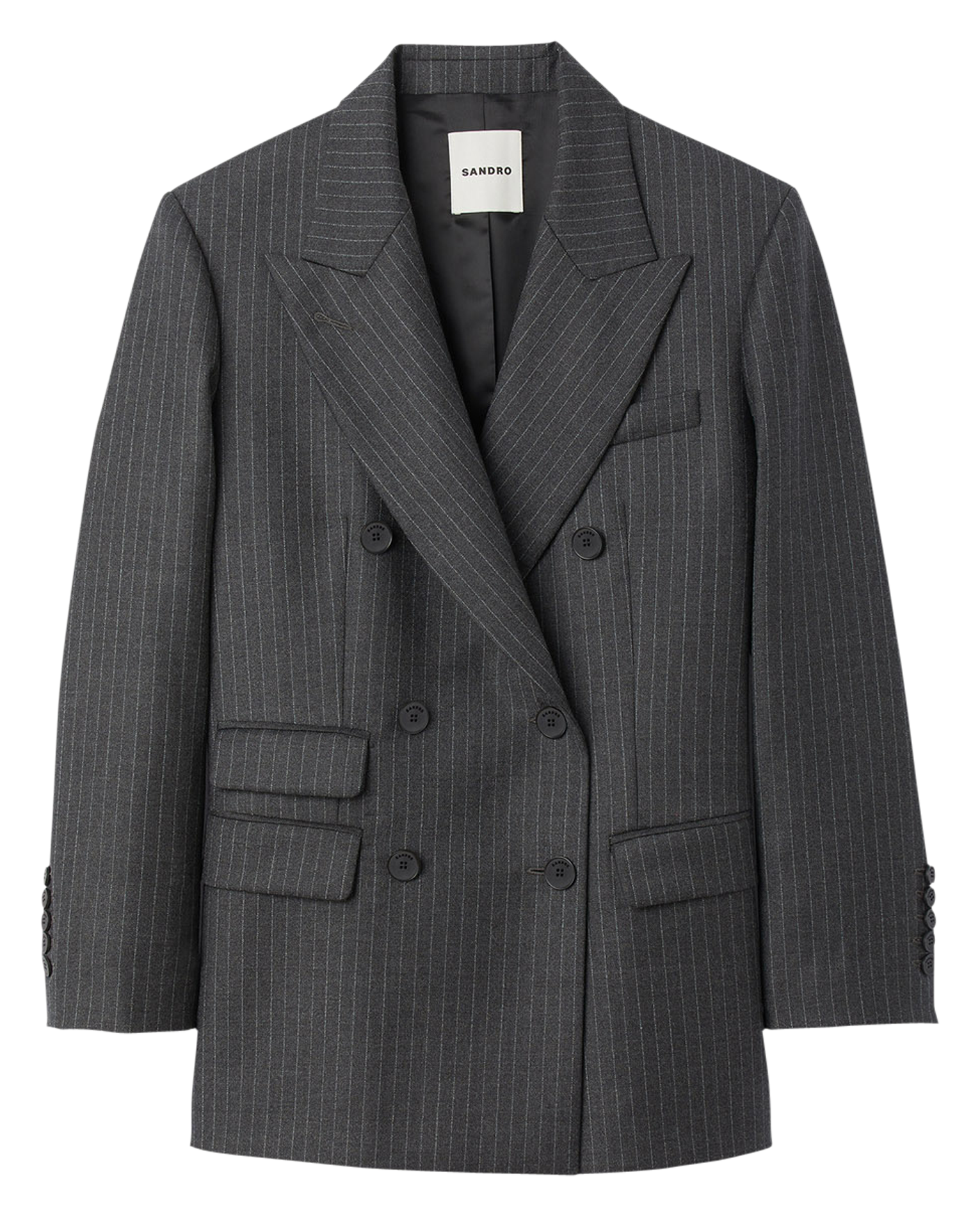 Veste de tailleur en laine| Gris