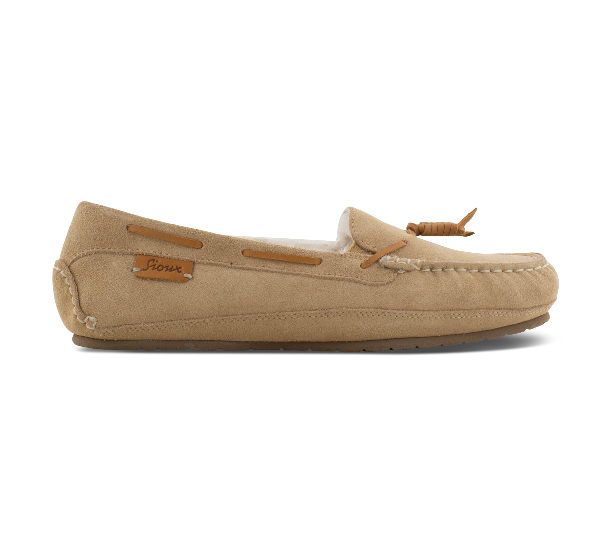 Sioux Farmiga-706 - Geschlossene Hausschuhe beige/taupegrau