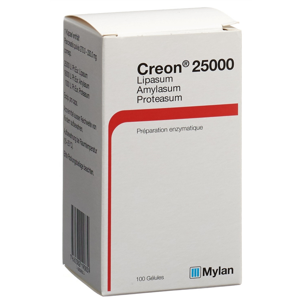 CREON 25000<br>100 Stück, Dose, Hartkapsel