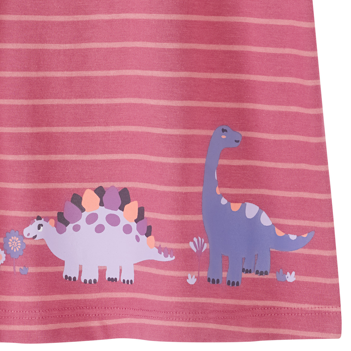 Topomini Baby T-Shirt mit Dino-Motiven beere