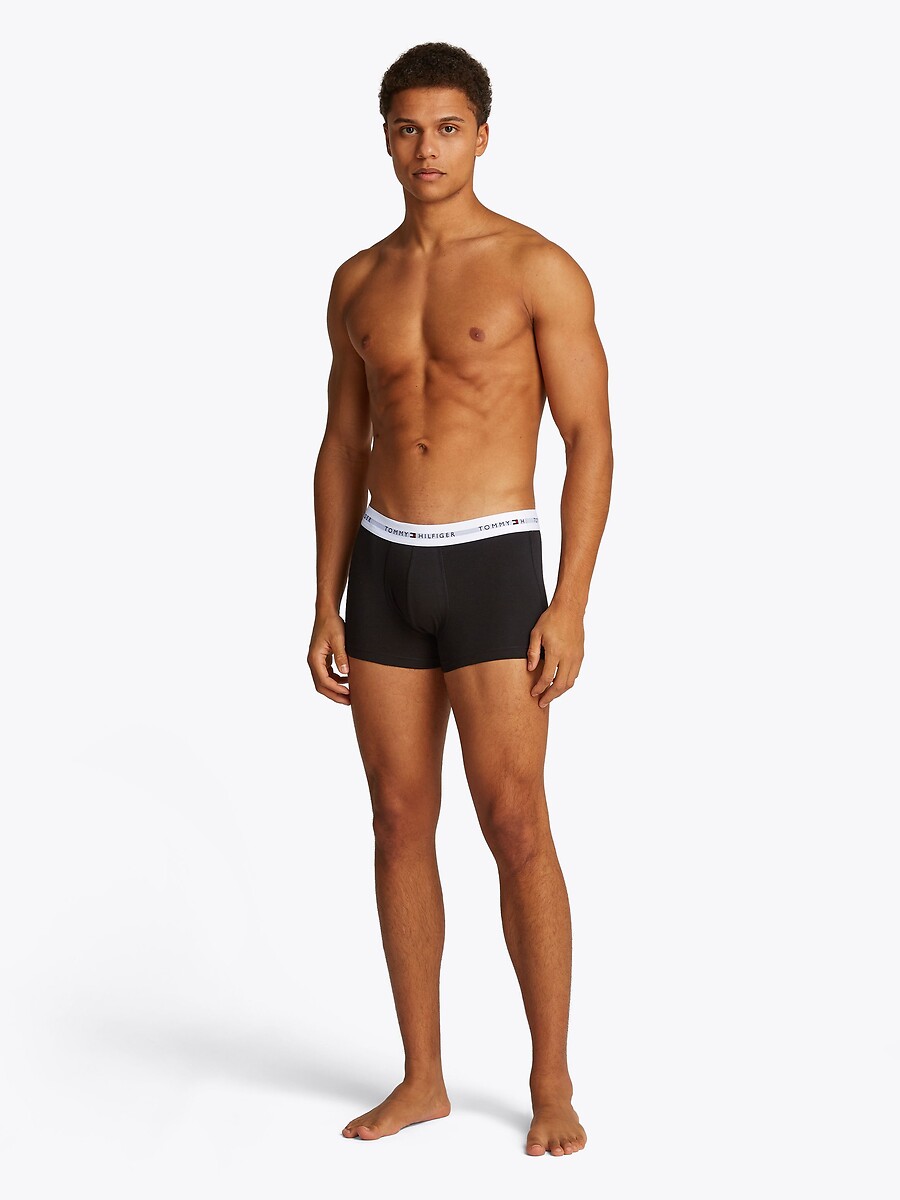 TOMMY HILFIGER<br>Conjunto de 3 cuecas boxer lisas