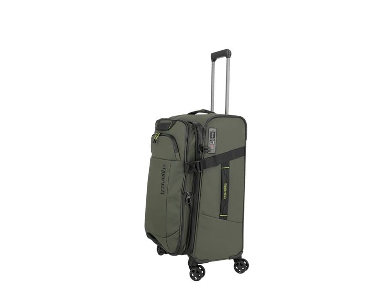travelite Briize Trolley M erweiterbar, Dunkelgrün Reisekoffer