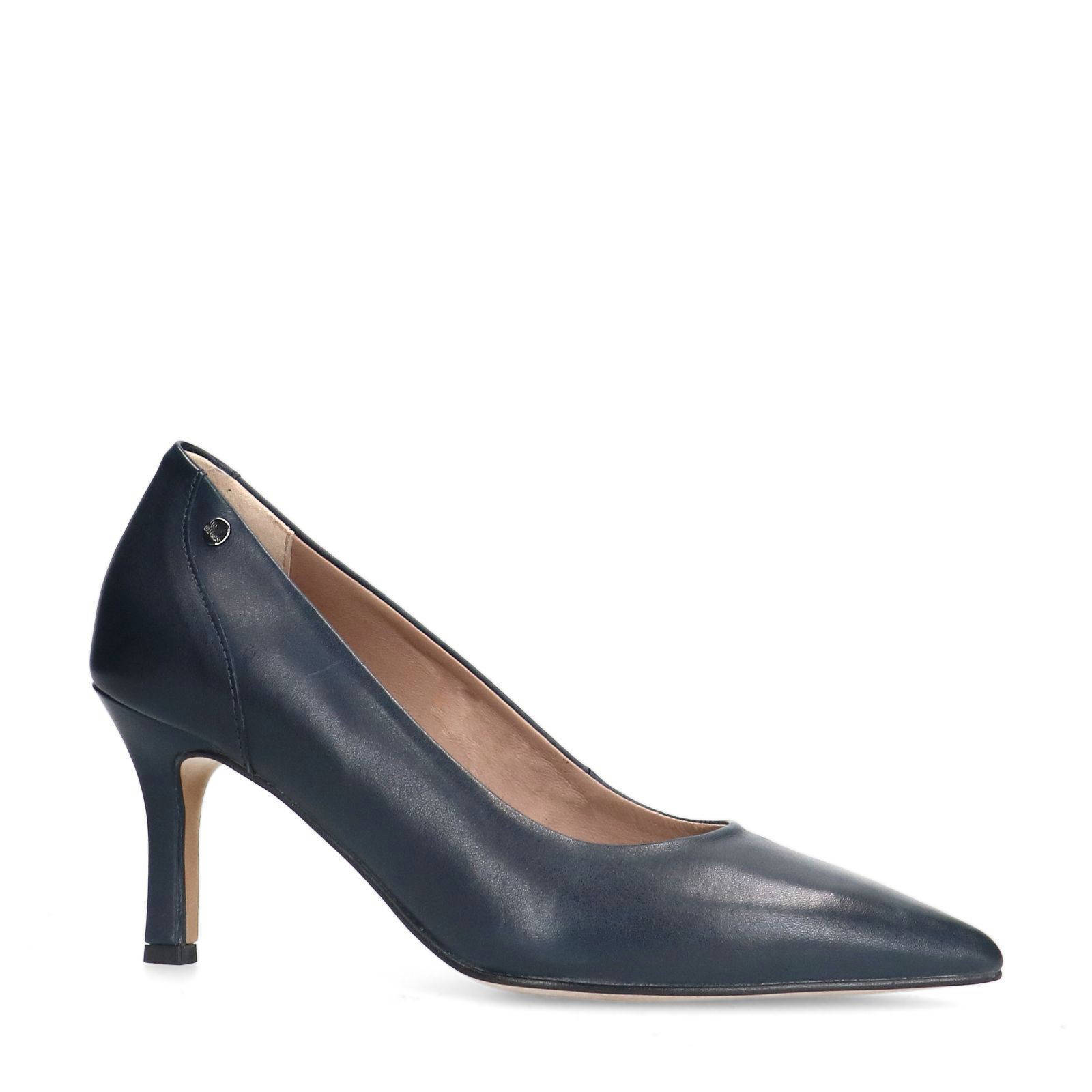 No Stress leren pumps donkerblauw