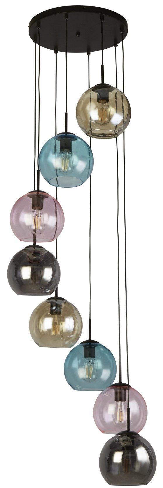 Hanglamp 94008-8BK Mardi Gras II B54 x D54 cm