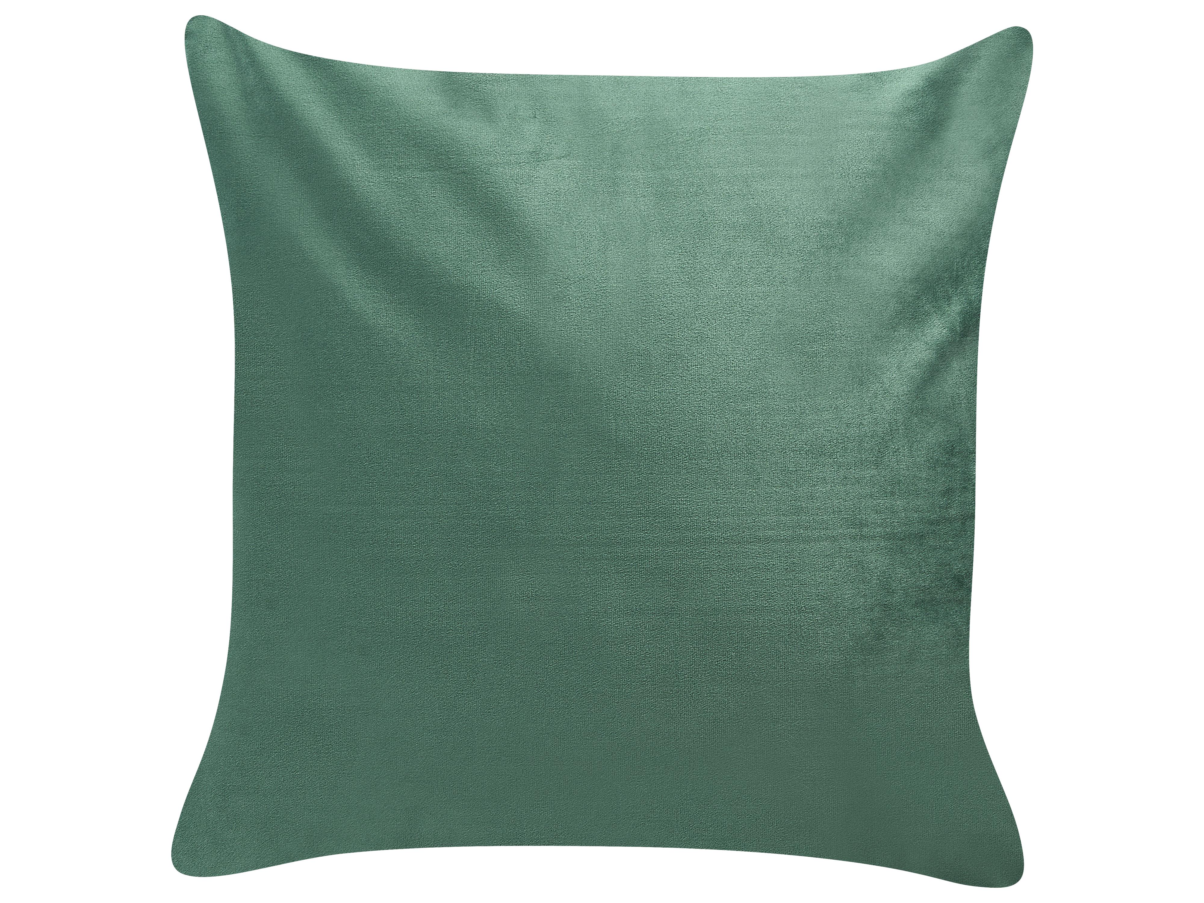 Set van 2 sierkussens TALINUM Fluweel 45 x 45 cm Smaragdgroen dierenprint