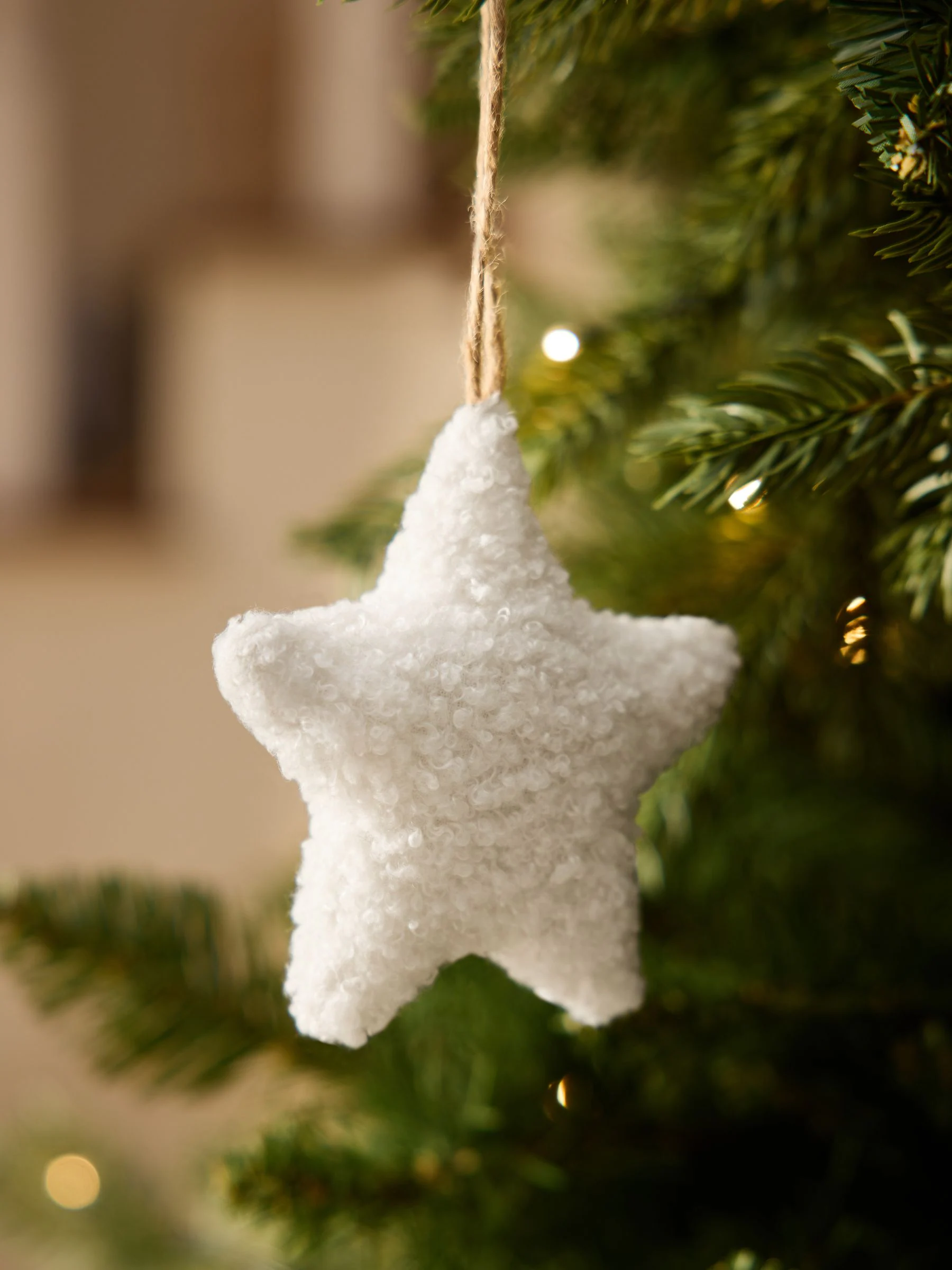 6 set Borg ster- en boomvormige Kerstmis ballen