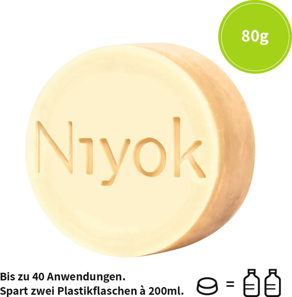 Niyok  2in1 Feste Dusche+Pflege, Green Touch (80 g)