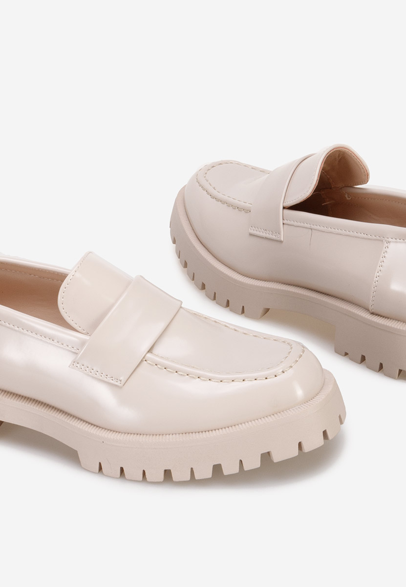 Mocassins femme beige Lianera