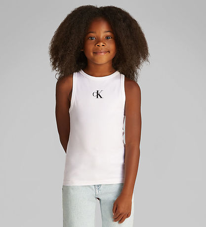 Calvin Klein Tanktop - Ck-Logo Tank - Bright White