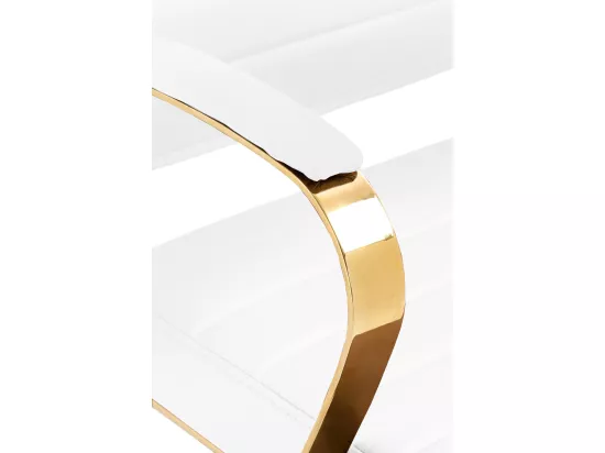 Chaise de bureau - Similicuir & Blanc - Blanc - Havanna