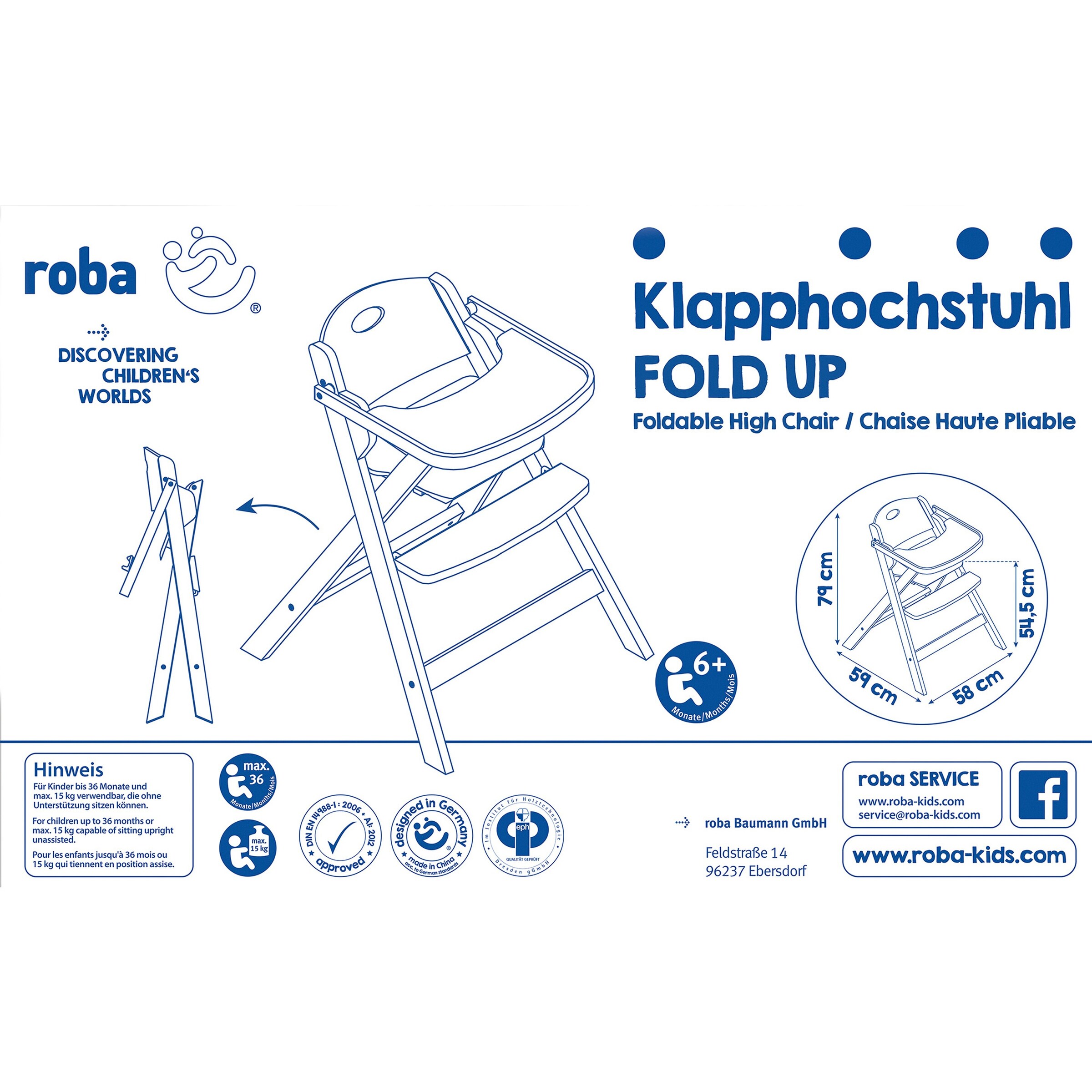 roba Klapphochstuhl