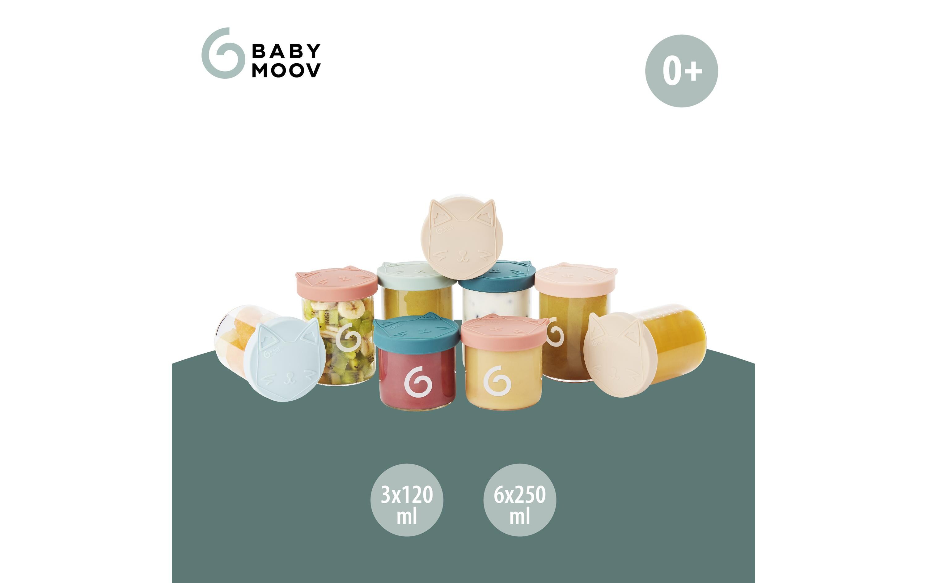 Nahrungsbehälter Isy Bowls Set 6 x 250 ml + 3 x 120 mlAufbewahrungsgläser