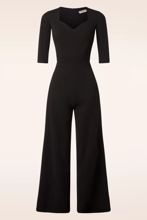 Vintage Chic for Topvintage Nancy jumpsuit in zwart