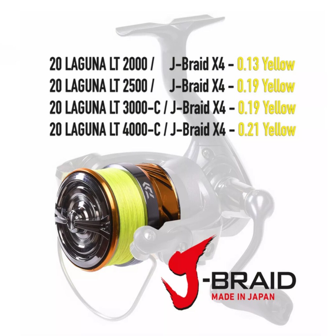 Daiwa 20 LAGUNA LT 4000-C JB4 0.21mm Spinnrolle mit gefl. Schnur