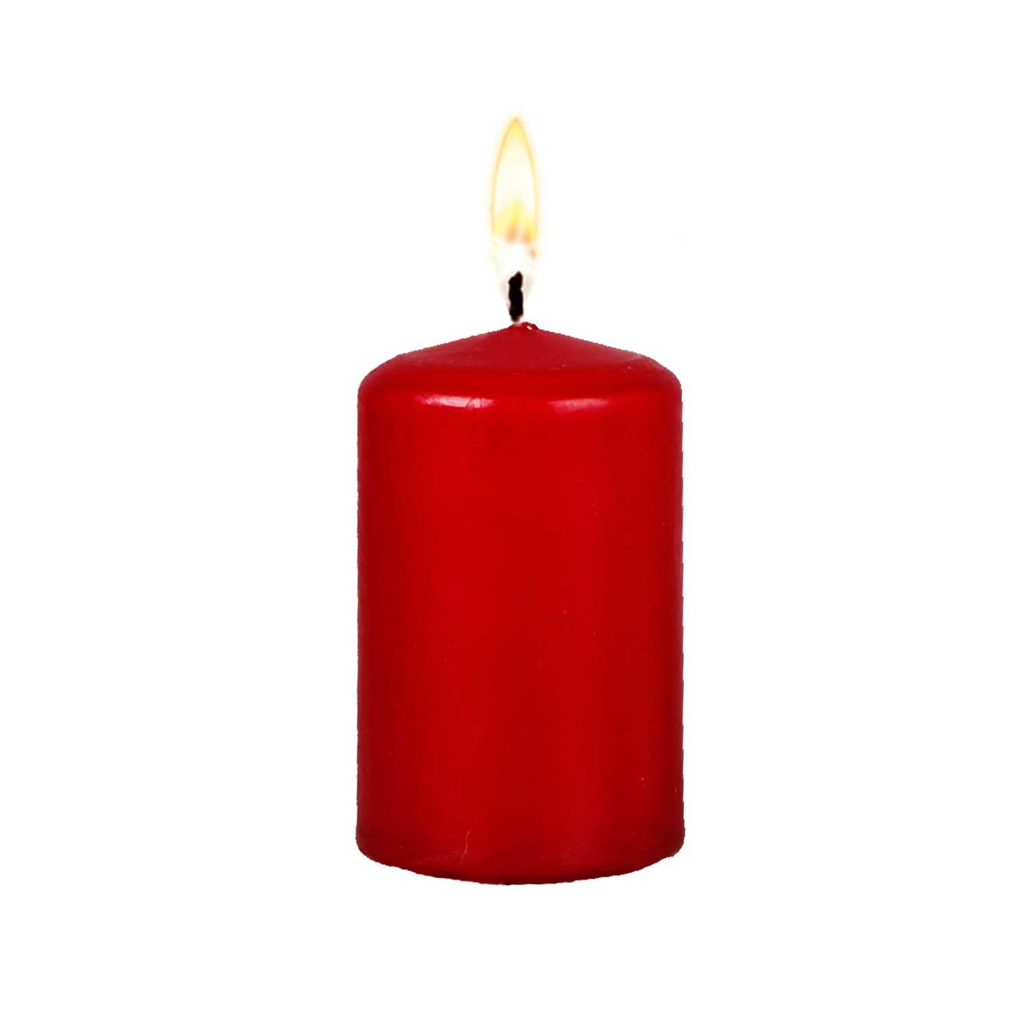 Gies Stumpenkerze 80x48mm bordeaux