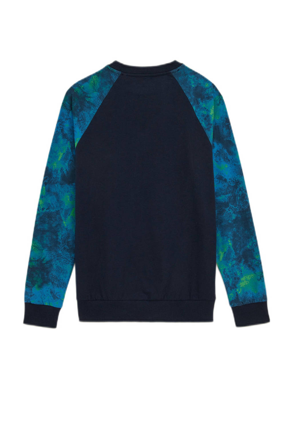 WE Fashion longsleeve blauw/groen