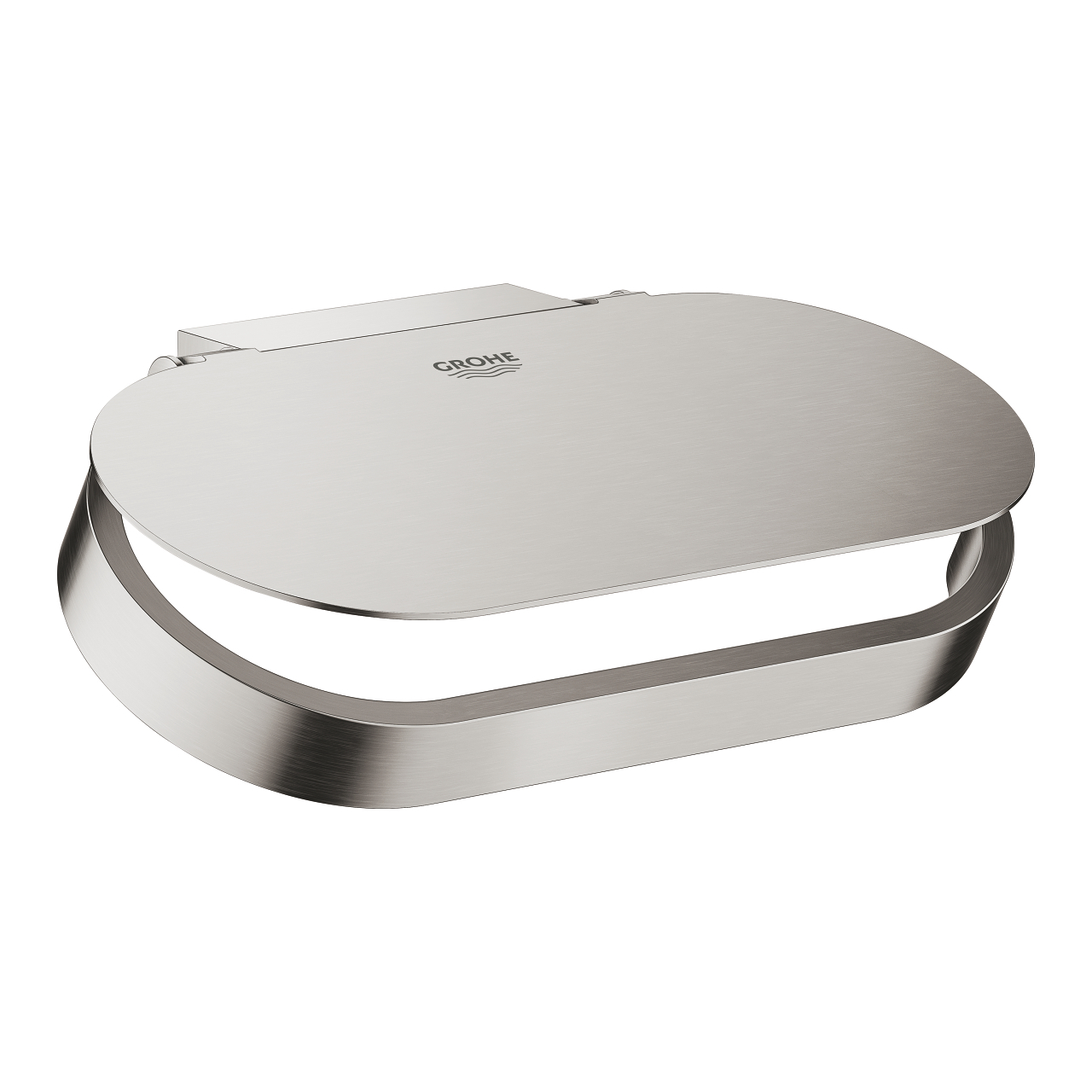 Grohe Selection toiletrolhouder met deksel supersteel