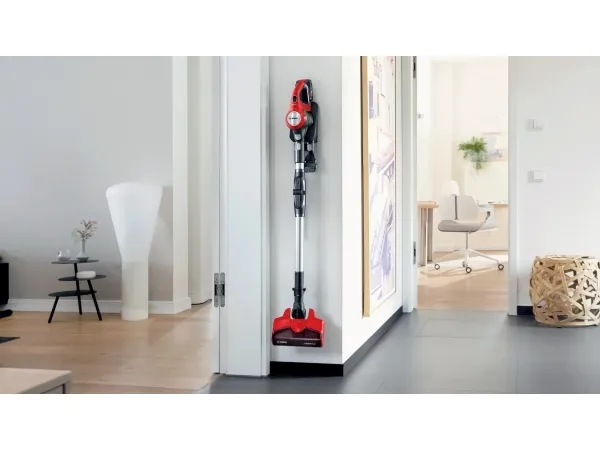 Bosch Unlimited 7 BCS711PET ProAnimal - Støvsuger - pind/håndholdt (2-i-1) - uden pose - ledningsfri - rød - 1 batteri