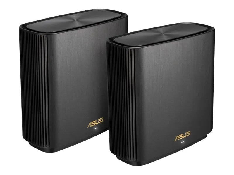 ASUS ZenWiFi AX (XT8) - Wi-Fi-system - (2 routere) - op til 5500 sq.ft - mesh 1GbE, 2.5GbE - Wi-Fi 6 - Tri-Band