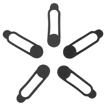Q-Link cableorganiser zwart 3 stuks