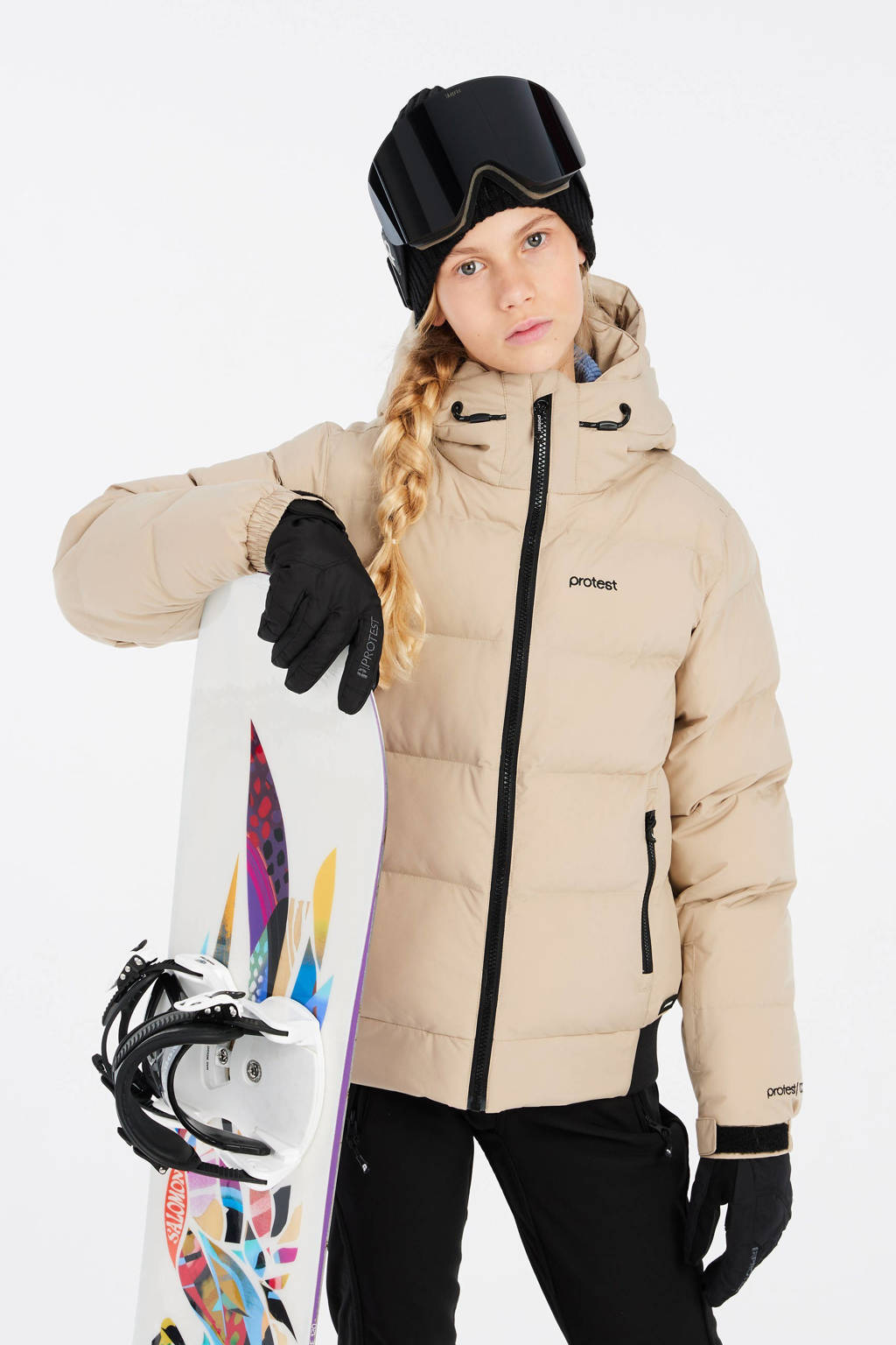 Protest ski-jack Elniy Jr beige