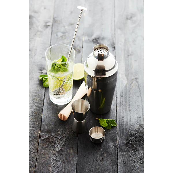 Set pour cocktails : pilon, shaker, mesureur et cuillère Point Virgule