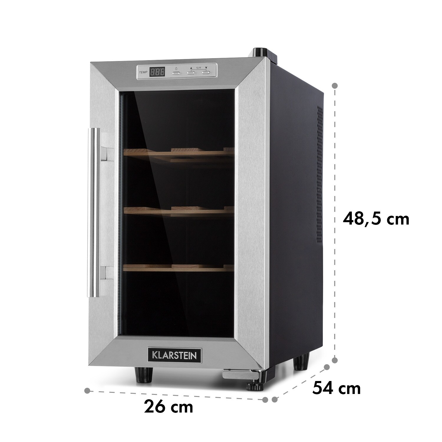 Reserva 8 Uno Weinkühlschrank 23 Ltr 8 Fl 11-18 °C 26 dB Edelstahl