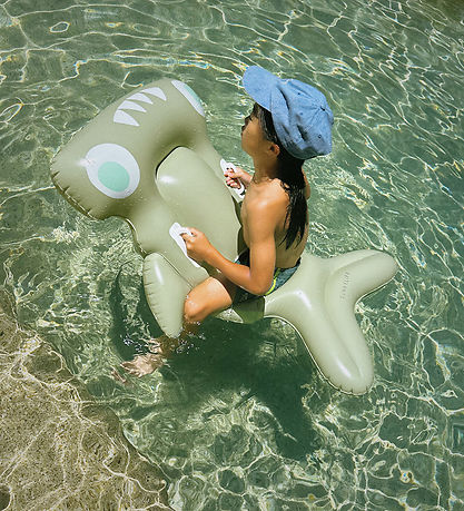 SunnyLife Schwimmmatratze - 116,5x78 cm - Salty The Shark - Khak