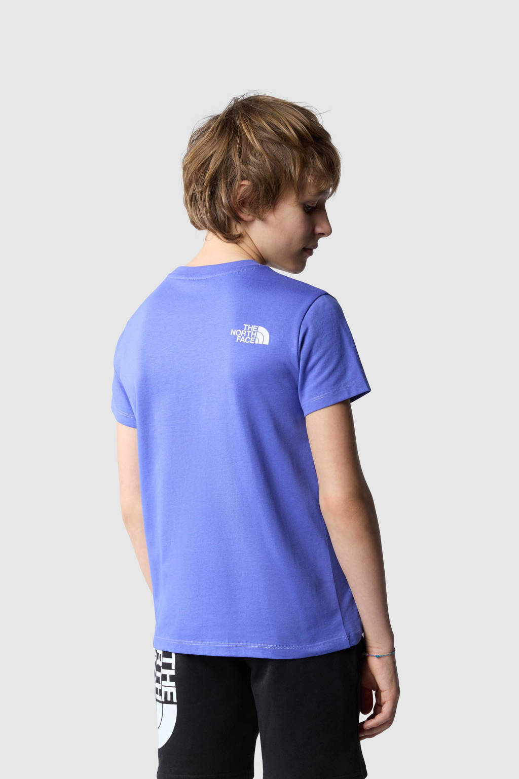 The North Face T-shirt Easy blauw/wit