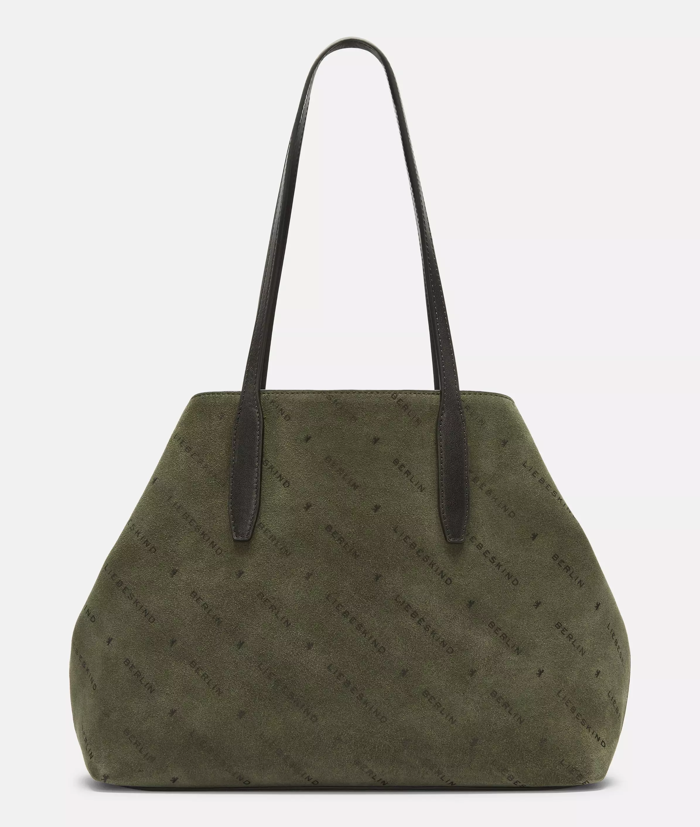 Monogram Shopper M Suede shopper with Liebeskind Berlin lettering