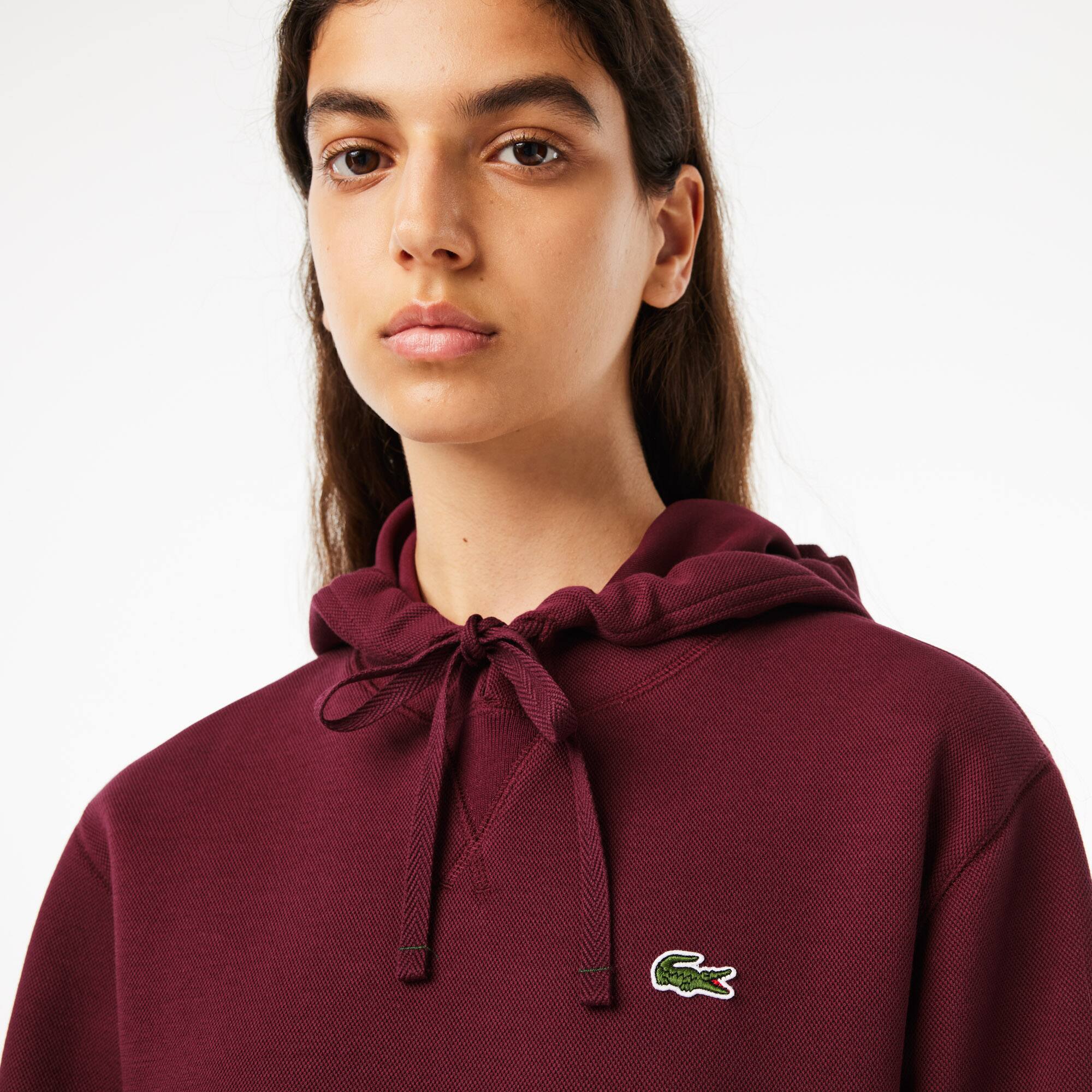 Damen Jogger Hoodie aus Baumwollmischung Sweatshirts - Rot - Lacoste - Damen