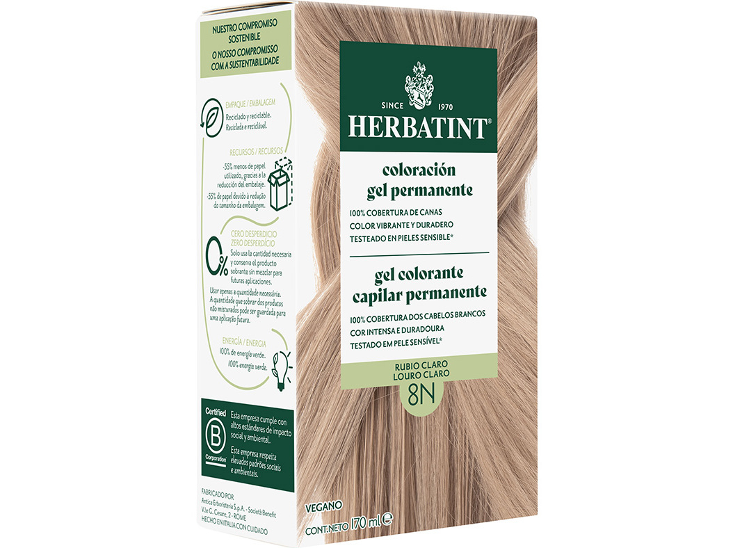 COLORAÇÃO HERBATINT LOURO CLARO N8 150ML